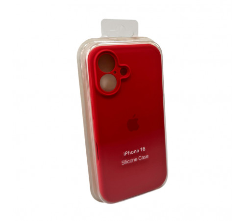 Чохол для смартфона Silicone Full Case AA Camera Protect for Apple iPhone 16 43,Berry Red (FullAAi16-43)