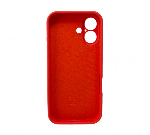 Чохол для смартфона Silicone Full Case AA Camera Protect for Apple iPhone 16 43,Berry Red (FullAAi16-43)