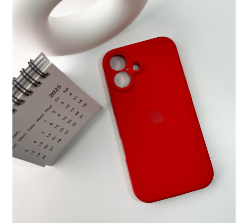 Чохол для смартфона Silicone Full Case AA Camera Protect for Apple iPhone 16 43,Berry Red (FullAAi16-43)