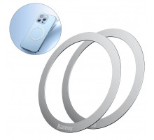 Пластина для магнітного тримача Baseus Halo Series Magnetic Metal Ring（2pcs/pack）Silver (PCCH000012)