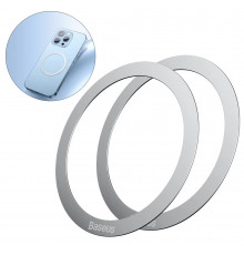 Пластина для магнитного держателя Baseus Halo Series Magnetic Metal Ring(2pcs/pack)Silver (PCCH000012)