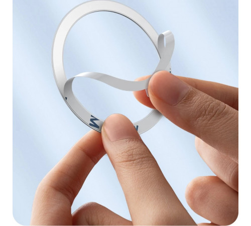 Пластина для магнітного тримача Baseus Halo Series Magnetic Metal Ring（2pcs/pack）Silver (PCCH000012)