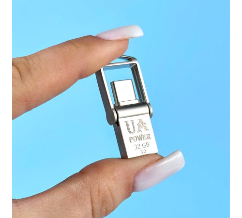 USB флеш UA Power 32Gb Metal USB 3.0+Type-C Швидкісна