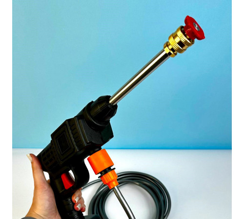 Водяний пістолет для миття машини у пластиковому кейсі з 2-ма акумуляторами