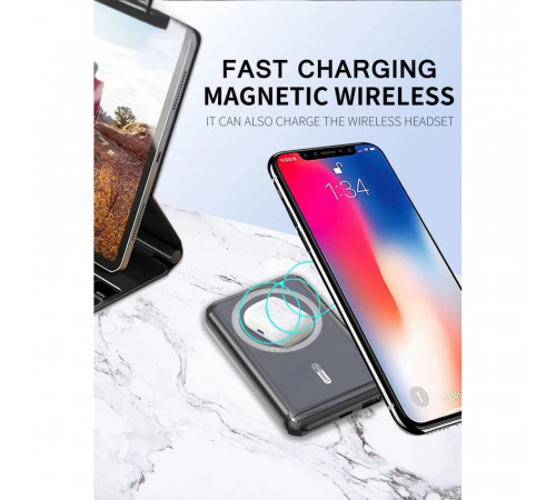 УМБ Power Bank WUW Y104 10000mAh PD20W+22.5W з бездротовою зарядкою