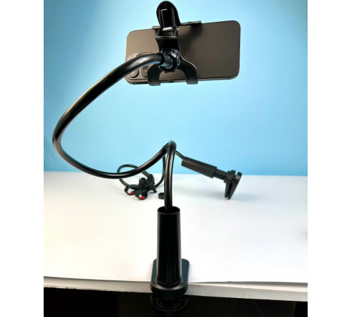 Гнучкий тримач для телефона Clip Stand LP113 Metal (кріплення затискач)