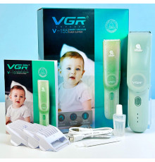 Машинка для стрижки Дитяча VGR V-155 з акумулятором (3 насадки)
