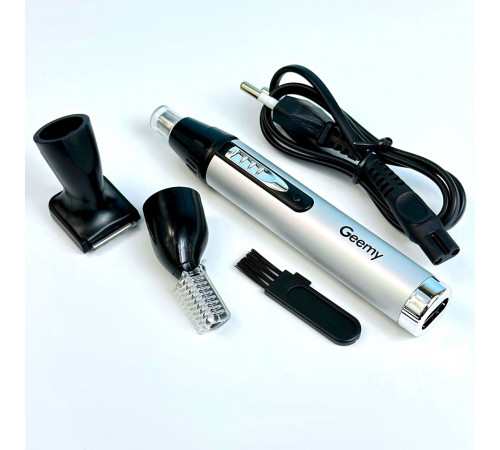 Чоловічий набір Geemy GM-3107 3в1 з 3 насадками (машинка для стрижки, тример для носа та вух, бритва)