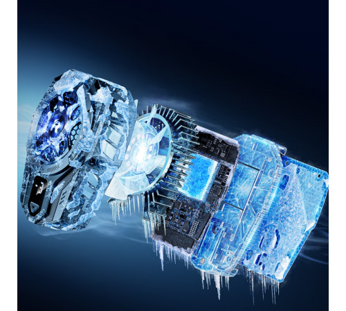 Охолоджувач затискач Remax RT-F8 Icyzun Series для телефону з дисплеєм температури