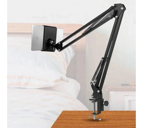 Тримач стійка-пантограф NB-35 для телефону та планшета зі струбциною