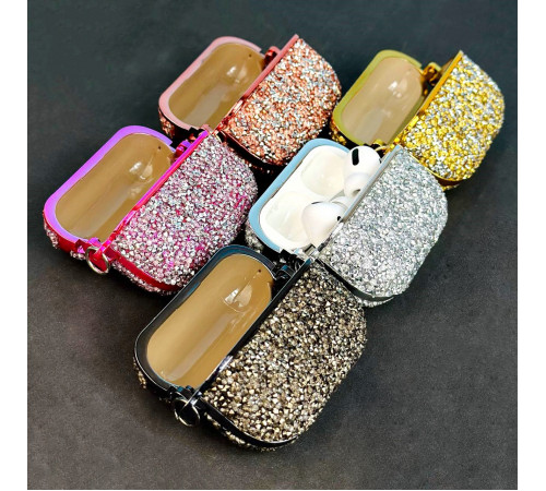 Чохол for AirPods Pro 2 Bling Grainy Diamond Box