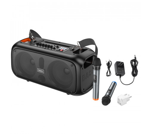 УЦІНКА Портативна колонка Hoco BS54 Party з 2-ма мікрофонами (49,3*22,53*24,73 см) (під ремонт)