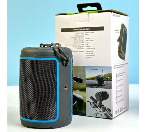 УЦІНКА Портативна колонка HOPESTAR P1 з радіо (12,3*8,7 см) (під ремонт)