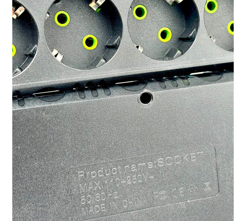 Мережевий подовжувач UA Power F17 7 розеток 6m