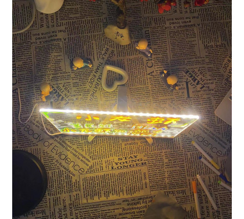 Світлодіодна дошка для малювання та нічник DIY Lamp з USB + фломастери (20*30 см)