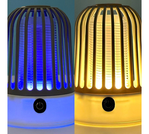 Лампа-пастка від комах MWD-03 2in1 світильник (з вбуд. акум.) (15см)