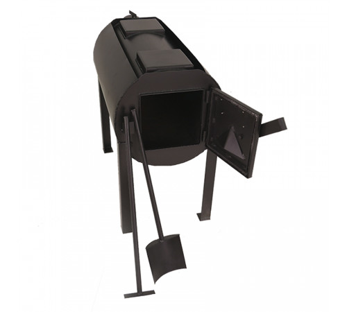 Дровяная печь Экожар (ранее «Брест») Про 150 с двумя варочными поверхностями