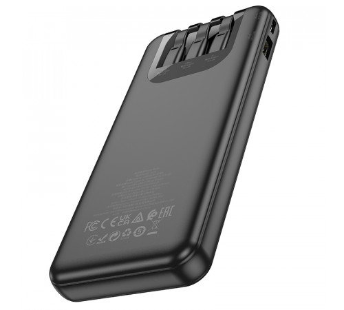 УМБ Power Bank Hoco J114 Charger 10000mAh (with cable Type-C+Lightning+Micro)