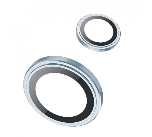 Захисне скло на камеру Hoco Crystal clear HD 3D metal frame iPhone 15-15 Plus (V14) (1 шт)