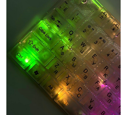 Клавіатура дротова YELANDAR AN-T20 з різнобарвною підсвіткою