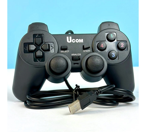 Джойстик провідний Ucom 208-1 vibration (Smart TV, комп'ютер, Xbox, PC)