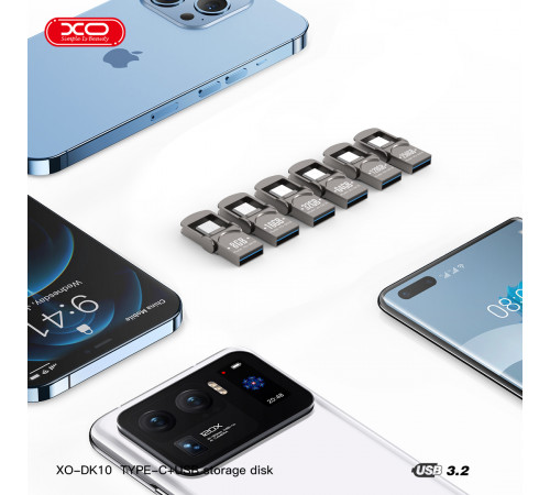 USB флеш XO DK10 128GB Type-C+USB3.2 Швидкісна