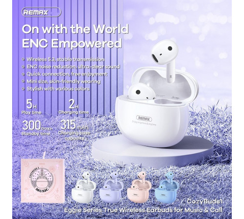 Бездротові навушники Remax 1 Eggie Series
