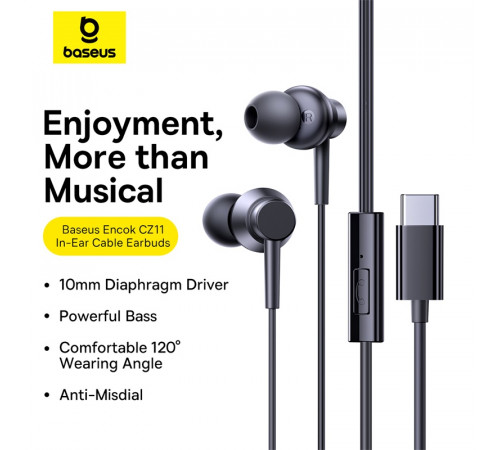 Навушники Baseus Encok CZ11 Type-C (A00164300113-Z1)