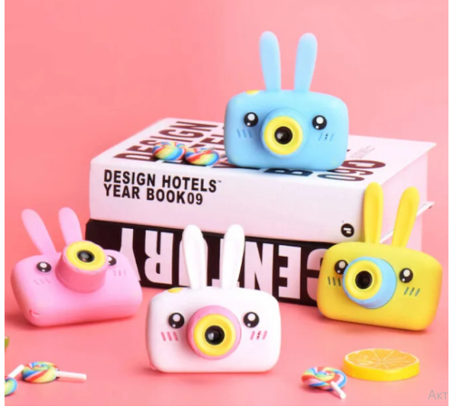 x500 Детский фотоаппарат (  Розовый Синий Белый       T9R      (100)