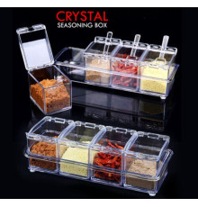 Набір для зберігання спецій 4 відділення Crystal (50)