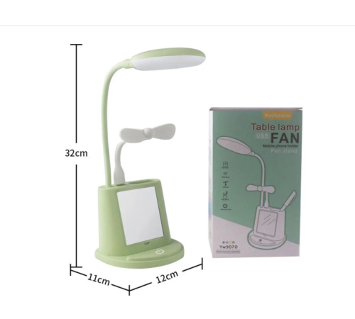 Led Умная настольная светодиодная лампа с зеркалом и держателем для телефона YW9070 (48)