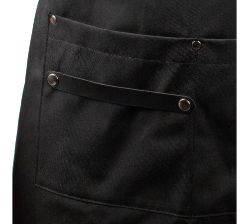 Кухарський фартух Daddy Smoke із тканини чорний