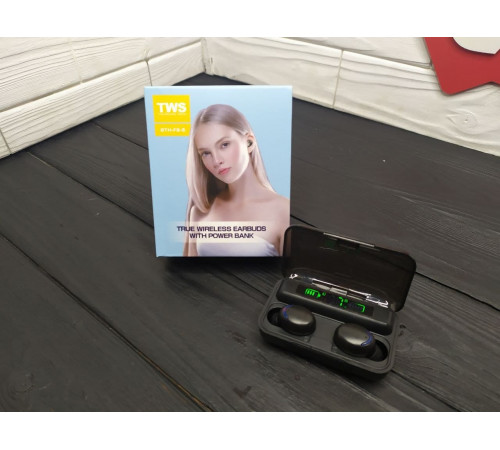 Бездротові Bluetooth навушники TWS BTH-F-5 2000 мАг чорні (100)