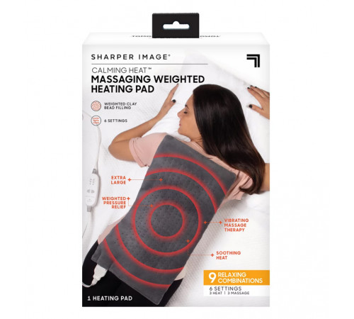Масажна нагрівальна НАКИДКА massaging weighted heating pad (10)