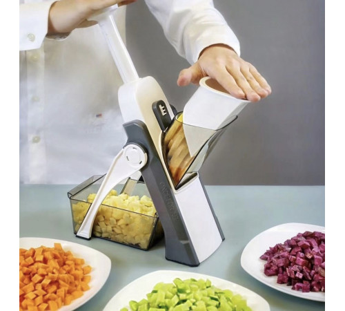 Овочерізка Мультислайсер - терка для овочів Delimano Brava Spring Slicer (20) (24)