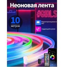 Світлодідіодна неонова Usb Led Стрічка 10 м , пульт , Rgb APP 5681 (30)