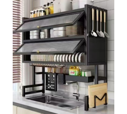 Кухонный Стелаж  -Сушилка Для Посуды  Органайзер  kitchenware	75CM   695-752  (1)