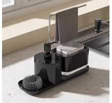 Диспенсер для миючого засобу та жиго мила Чорний 1670 (40)