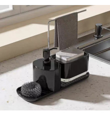 Диспенсер для миючого засобу та жиго мила Чорний 1670 (40)