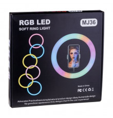 Кільцева Led лампа RGB MJ36 (36см) (20) HA-8