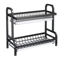 Сушарка,стійка для сушіння полиця для зберігання Double layered bowl rack "¶LY-620" (10)