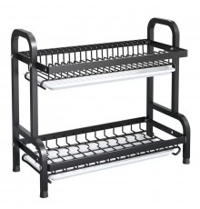 Сушарка,стійка для сушіння полиця для зберігання Double layered bowl rack "¶LY-620" (10)