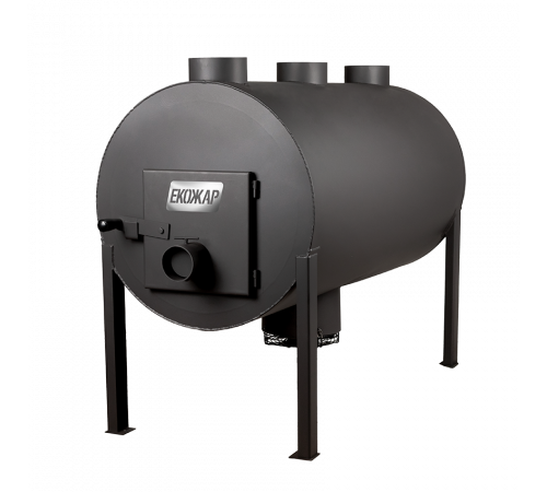Дровяная печь буржуйка Экожар (ранее «Брест») Про 700 Плюс комплект с вентилятором