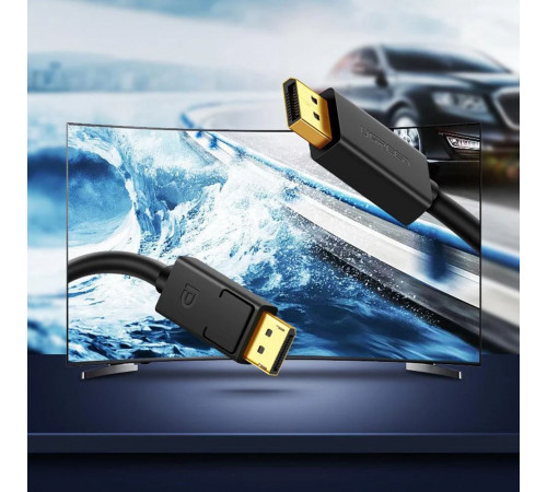 Кабель UGREEN DP Male to Male Cable 1m (Black) (UGR-10244)