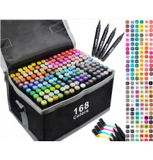 Маркери 168 набір маркерів для скетчингу touch, 168 кольорів (6)