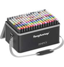 Маркери 204 набір маркерів для скетчингу touch, 204 кольорів (6)