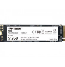 Накопичувач SSD M.2 Patriot P300 512GB NVMe 2280 PCIe 3.0x4 3D NAND TLC (P300P512GM28)
