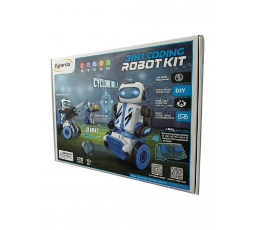 Конструктор Robot Kit 3в1 ByJarda BC0104 – Footballer/Sharpshooter/Gripper, 220 деталей (24 шт)