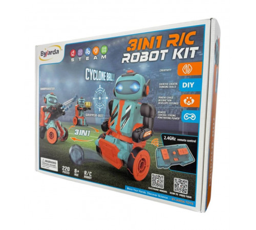 Конструктор Робот 3в1 ByJarda BC0103 – 2.4GHz R/C, 220 деталей  (24 шт)