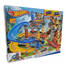 Траса з гірками та паркінгом Hot Wheels  31 деталей T876-10 (48 шт)